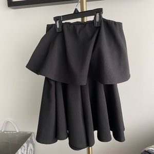 BOOHOO BANDEAU AND SHORTS CO-ORD BLACK (2 piece)